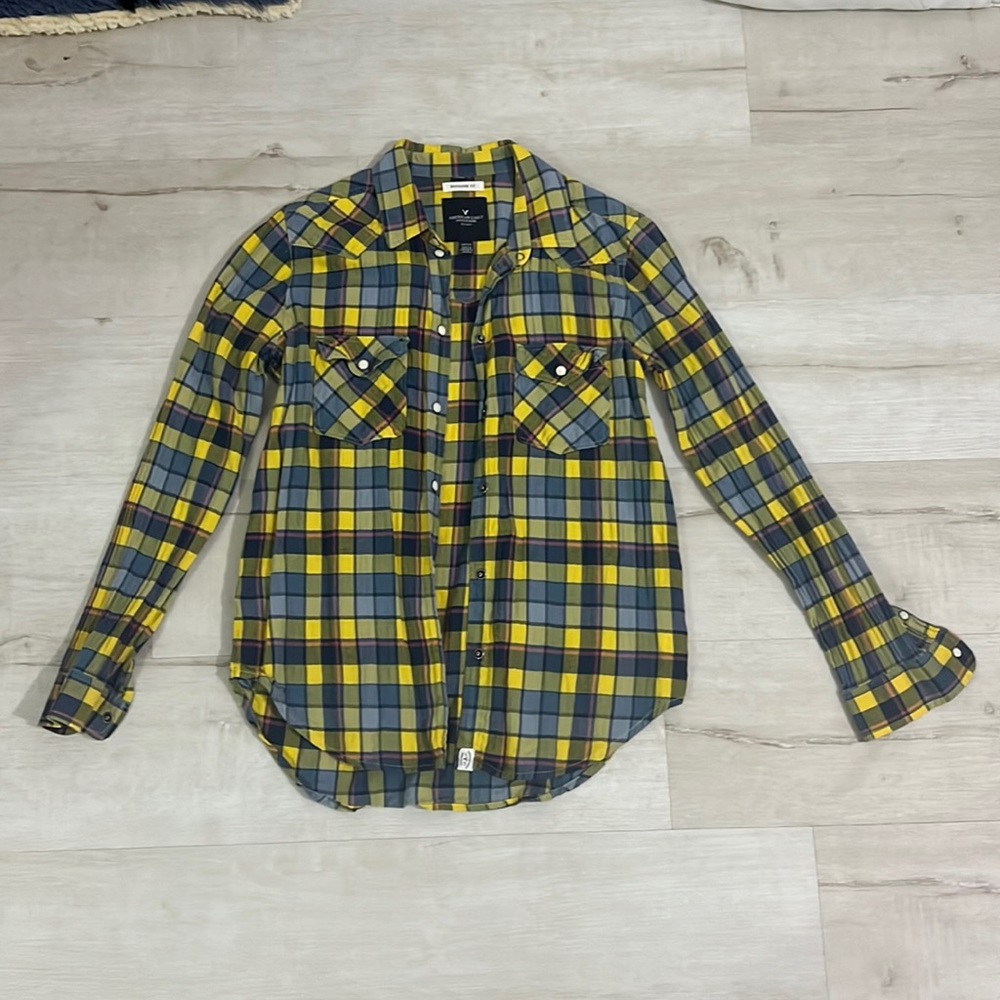 American Eagle boyfriend fit plaid